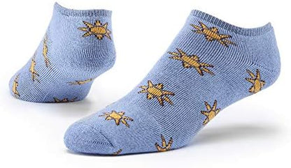 Maggie's Organic Natural Cotton Patterned Cushion Footie Socks